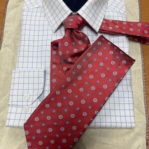 Jos A Bank Vintage Red/Blue Necktie